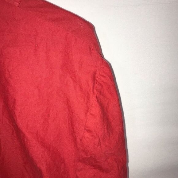 Women's South Main Red & White Embroidered Blouse - Picture 8 of 11